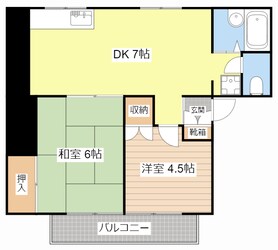 コーポ百栄の物件間取画像